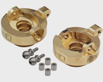 Hot Racing AXTF21HAW - Brass Front Steering Knuckle AW SCX24 AX24