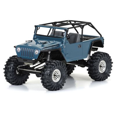 1/10 2004 Jeep LJ Clear Body/Trail Cage 12.3&quot; Wheelbase Crawlers