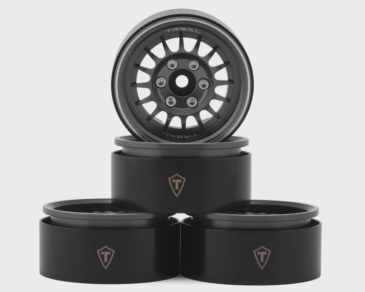 Treal Hobby Type N 1.9&quot; Multi-Spoke Beadlock Wheels (Grey) (4)