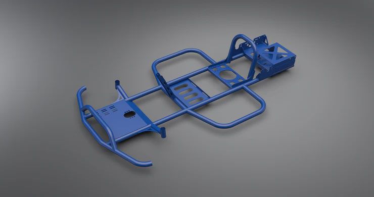 Battle Aero Drift Kart Chassis set up for (GAS) - Raw or Blue