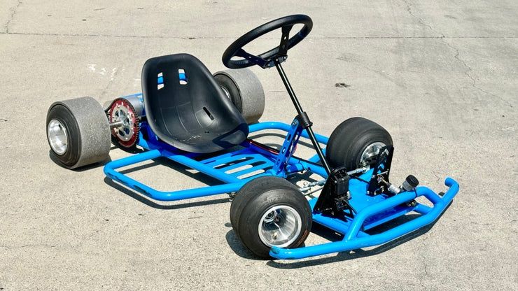 Battle Aero Drift Kart (Electric MY1020 3KW) - Blue  w/ Chassis Wing