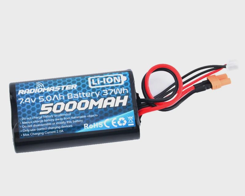 RadioMaster LiIo TX Battery (TX16S/TX12 MKII/MT12) (7.4V/5000mAh) w/XT30