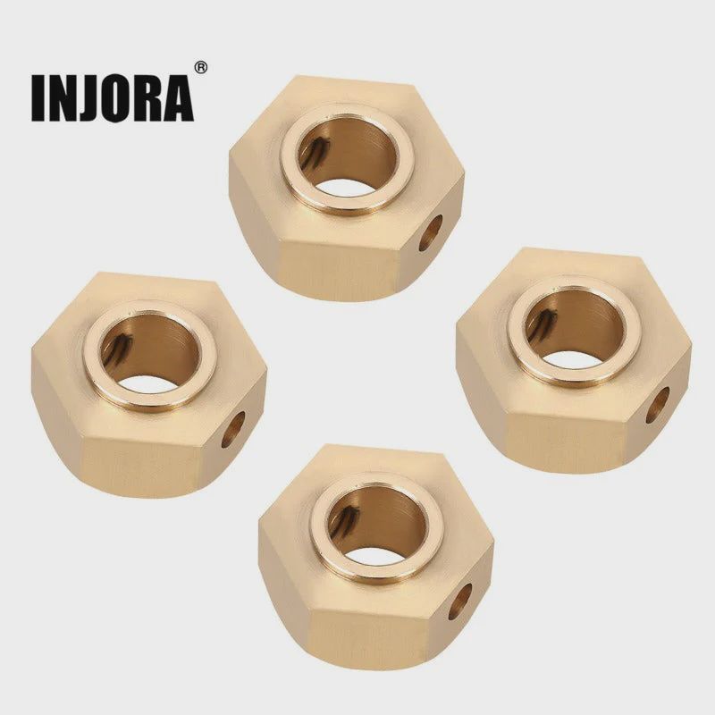 INJORA 17mm Brass Wheel Hex Hubs for 1/6 SCX6