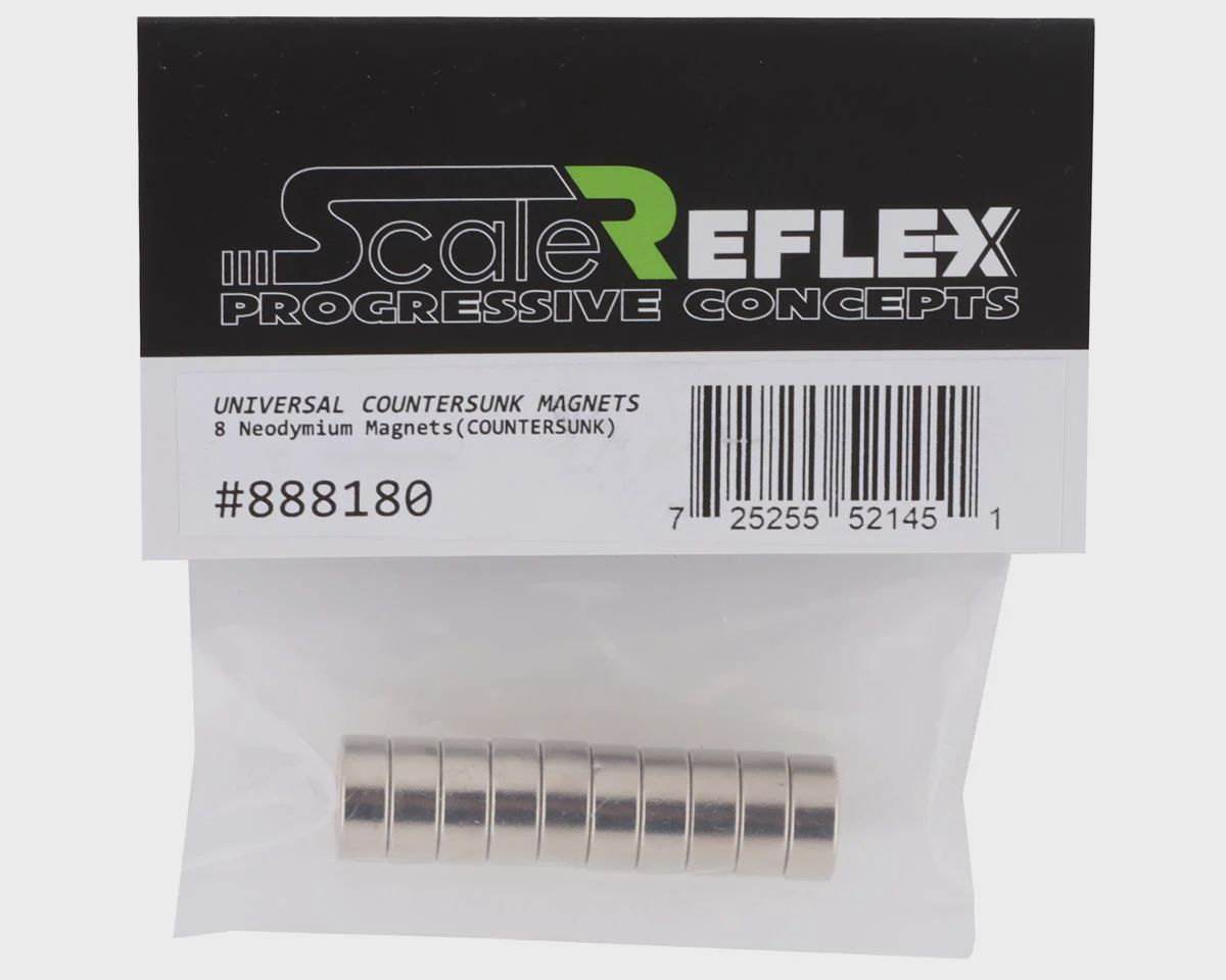 Scale Reflex Universal Countersunk Magnets (8)