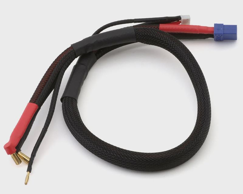 ProTek RC 2S High Current Charge/Balance Adapter (5mm Bullet to Female XT90) (10awg) (24") (9pin XH balance plug)