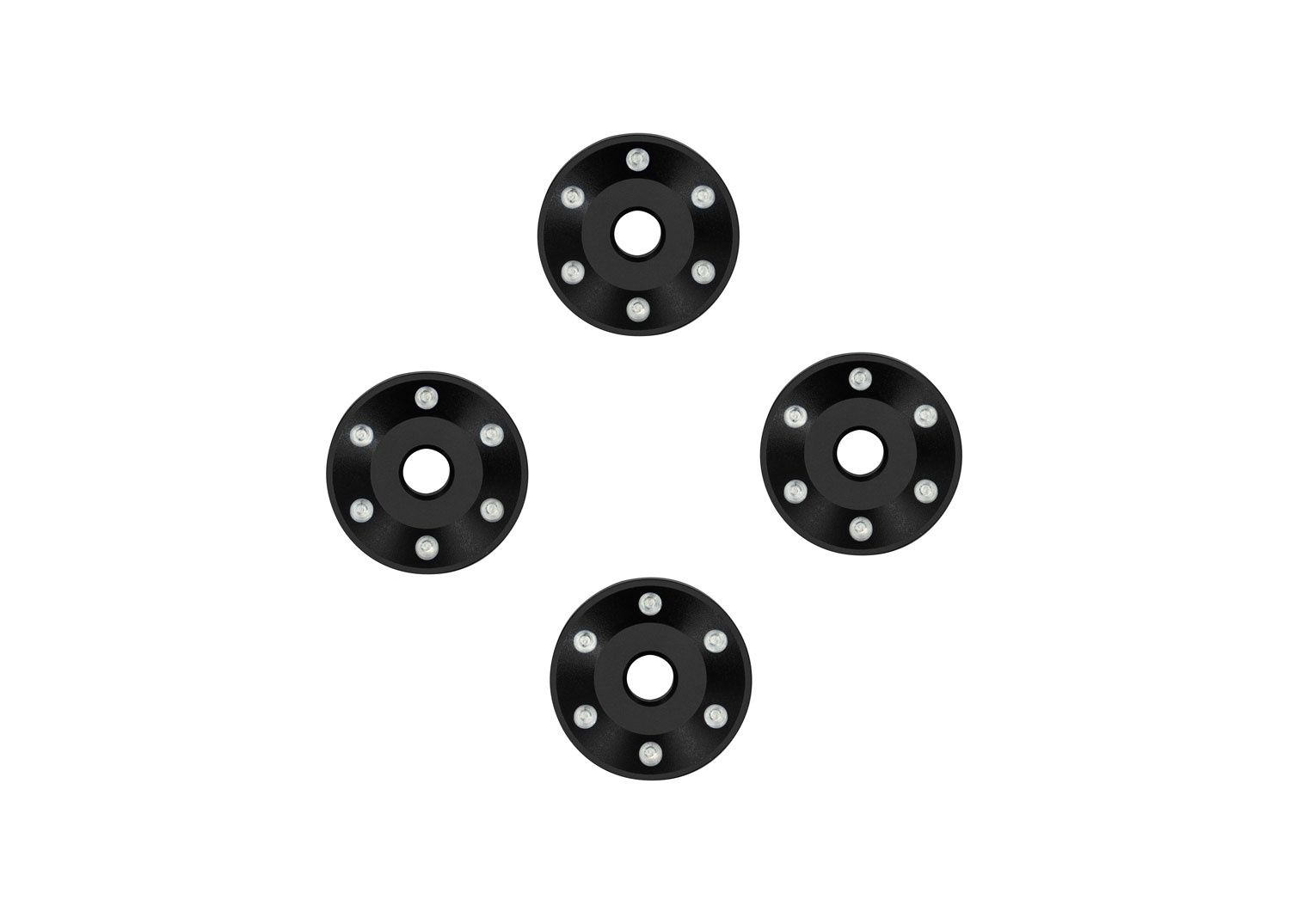 WHEEL WASHERS ALUM BLK - 10257-BLK