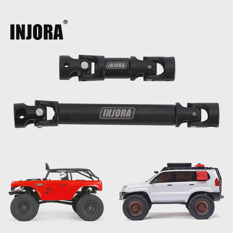 INJORA Hardened Steel Center Drive Shafts for Axial SCX24 Deadbolt GX470