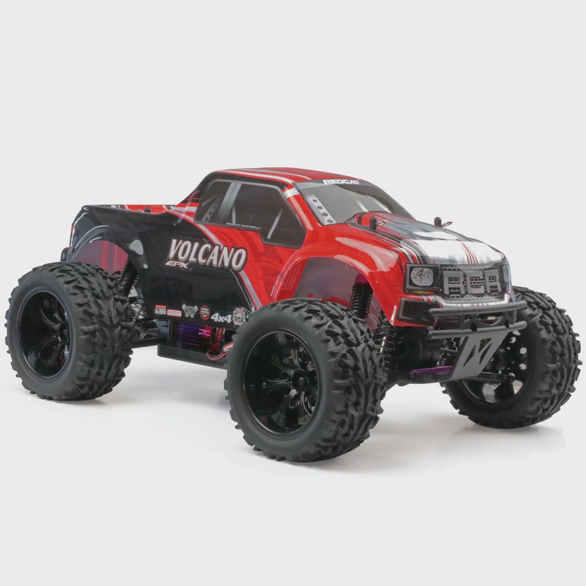 Redcat Volcano EPX RC Truck - 1:10 Brushed Elelectric Monster Truck - Red