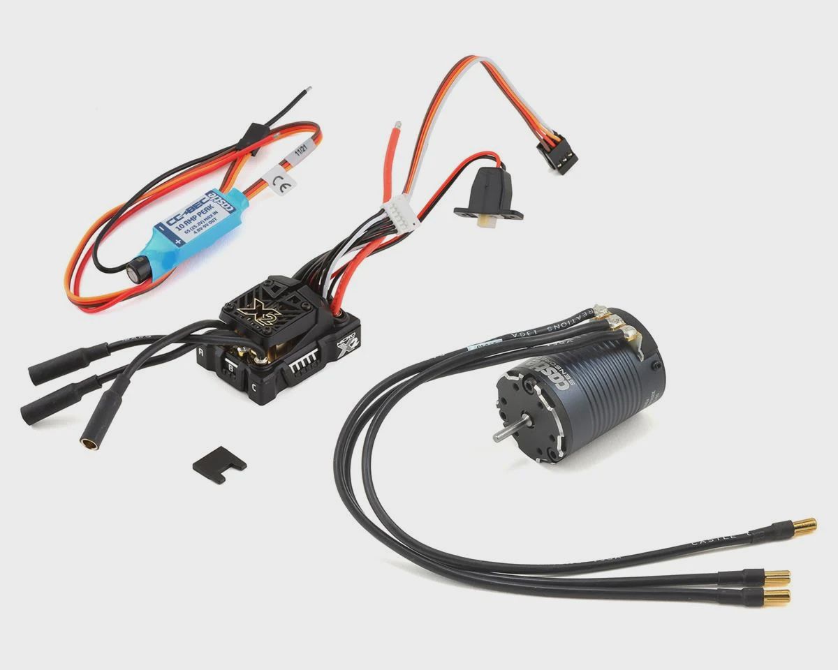 Castle Creations Mamba Micro X2 Crawler Waterproof Sensored Combo w/2280Kv Slate w/CSE010-0004-00 10A BEC