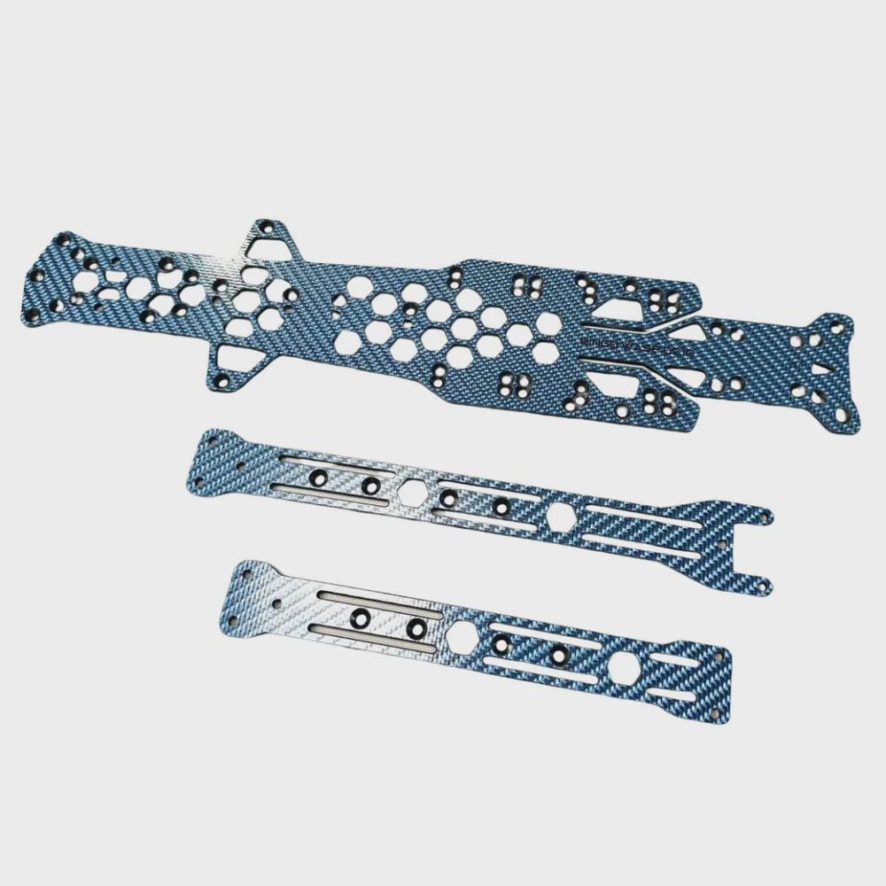 Bingo RC Designs WASP DC10 (Associated) Chassis - BLUE