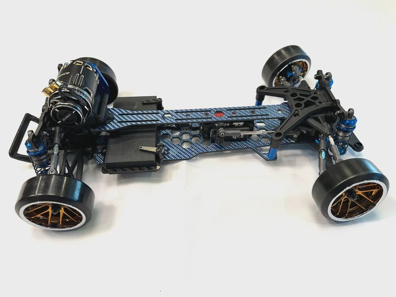 Bingo RC Designs WASP DC10 (Associated) Chassis - BLUE