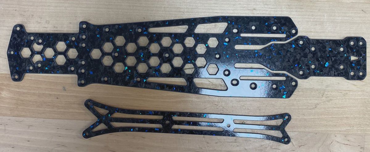 Bingo RC Designs Wasp SD 3.0 Chassis (Yokomo) - Forged Blue