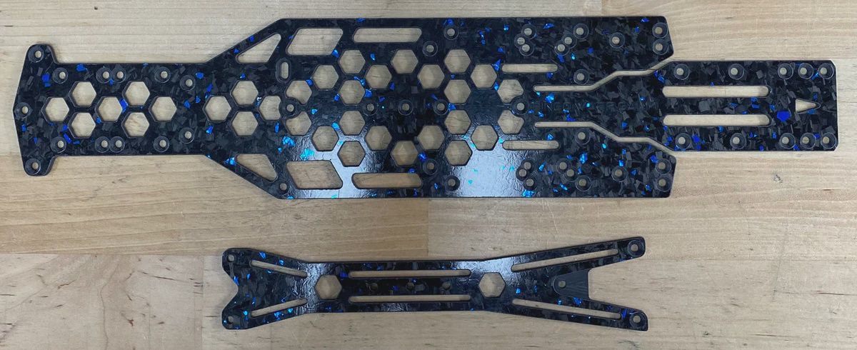 Bingo Rc Designs Wasp Galm Chassis - Forged Blue