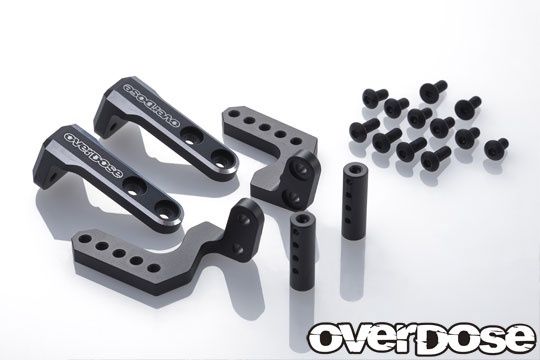 Overdose Aluminum Rear Body Mount, color: Black