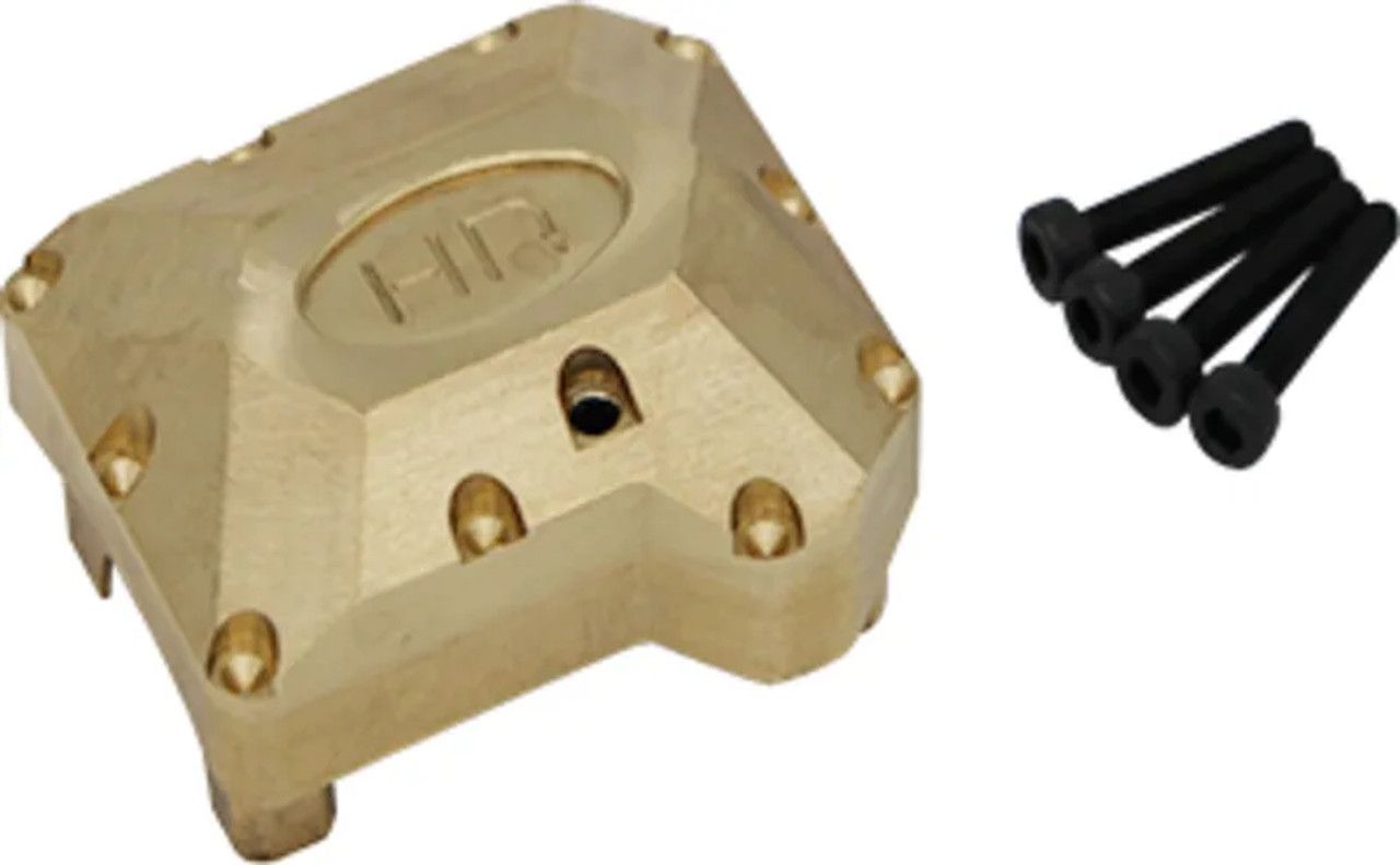 HRATRXF12CH01 Hot Racing Traxxas TRX-4 Brass Heavy Metal Axle Diff Cover