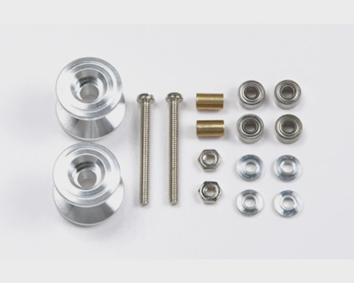 TAM95540 Mini 4WD Double Alu Rollers (13-12mm)