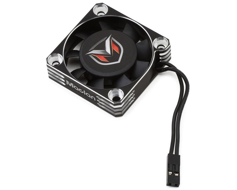 Maclan 30mm Aluminum V2 Hurricane HV Fan (Black/Silver)