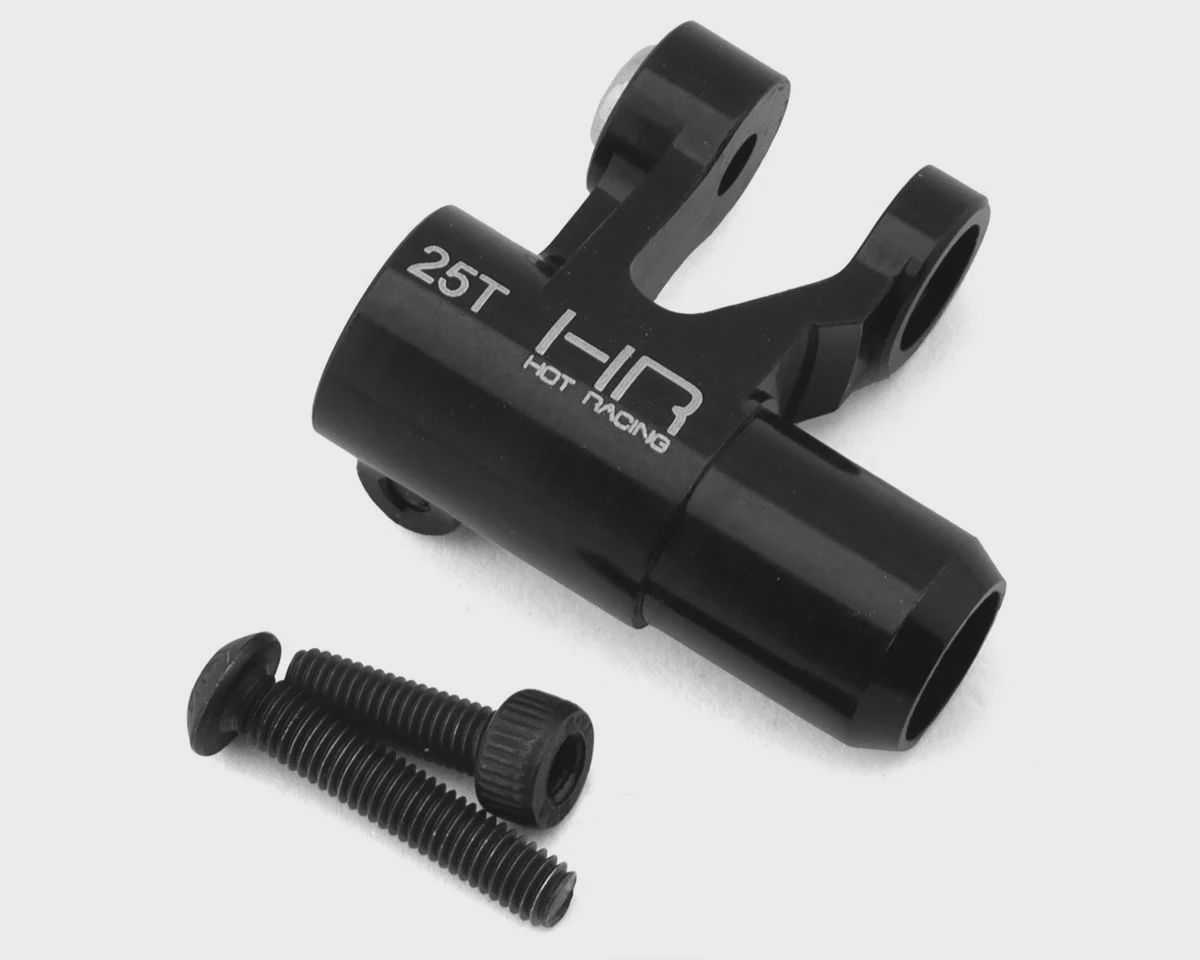 Hot Racing Aluminum Clamp Servo Horn for Traxxas X-Maxx (Black) (25T) (Futaba/TRA/Savox/Orion/ProTek)