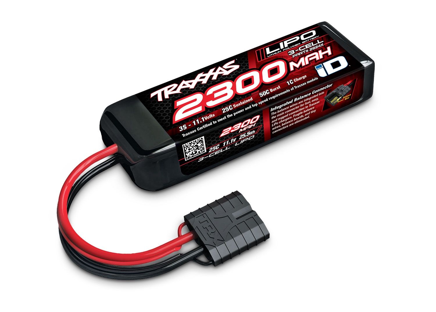 2300 mAh 11.1 Volt 3-Cell LiPo Battery- 2824X
