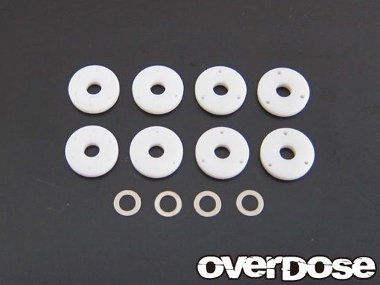 Overdose Machined PTFE Shock Piston Set(φ0.6x3,φ0.7x3,φ0.8x3,Blank)