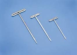 100 Nickle Plated T-Pins 1-1/4&quot; long