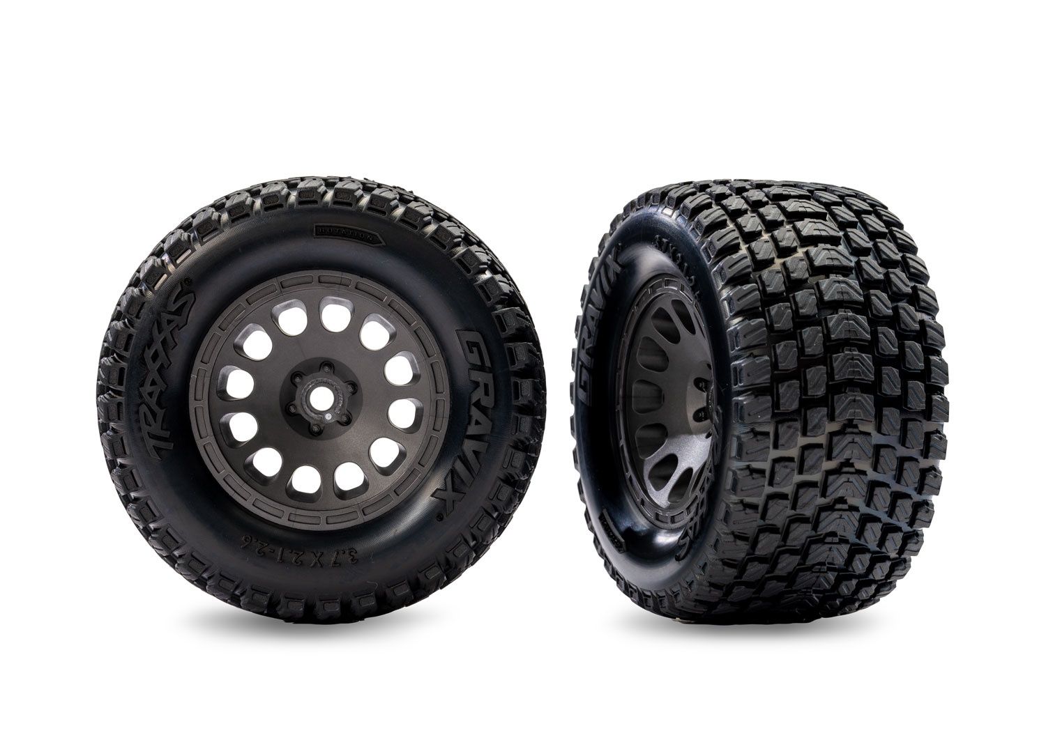 Gray Front Mini XRT Wheels w/ Gravix Tires (2) - 10772-GRAY