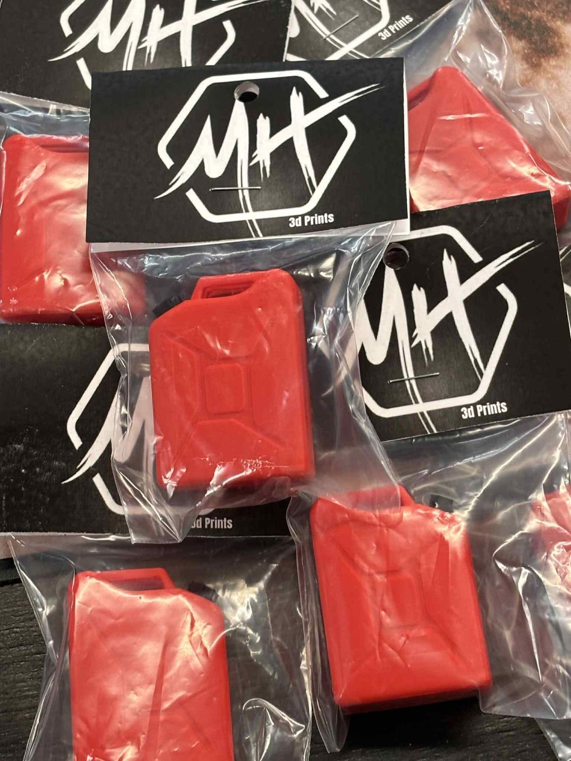 Jerry Cans 1:10 Scale - Red/Black