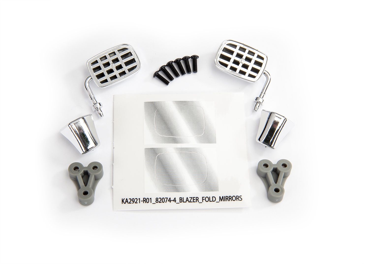 Folding Chrome Side Mirrors with Hardware (L&amp;R) - 8133X