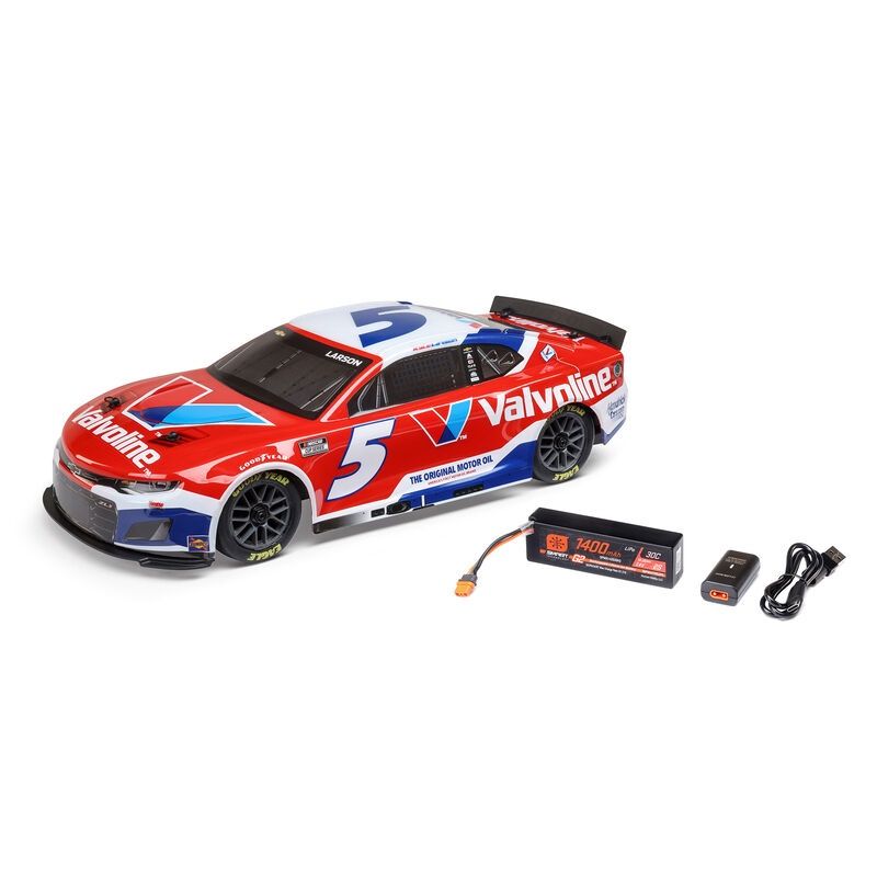 1/12 NASCAR RC Racecar Kyle Larson No. 5 Valvoline 2025 Chevrolet Camaro ZL1 2S AWD RTR Brushed On-Road (Battery &amp; Charger Included)