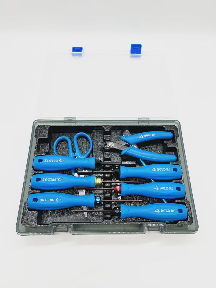 Bold R/C 10 Piece Trail Pack Tool Set with Storage Box and Tray