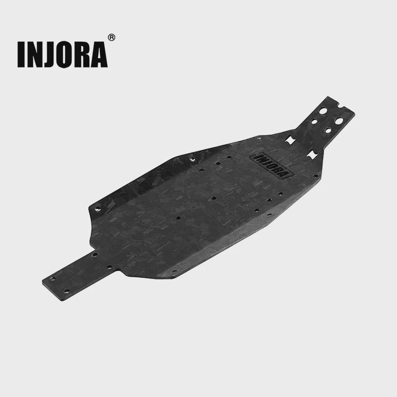 INJORA Forged Carbon Fiber Chassis for 1/28 Losi Micro-T (7g)