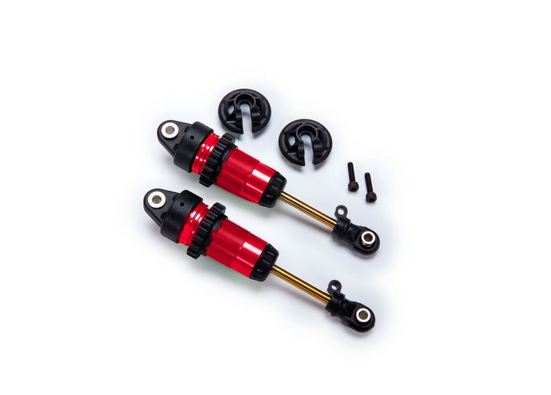 1/10 Red Aluminum Long GTR Shocks (2)-7461