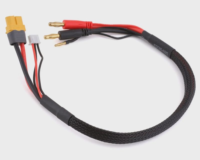 Yeah Racing 2S Charge/Balance Adapter Cable (XT60 Female to 4mm Bullets)
