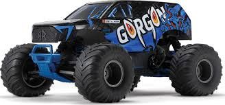 1/10 GORGON 2WD RTR Brushed Monster Truck (Battery &amp; Charger Included), Blue