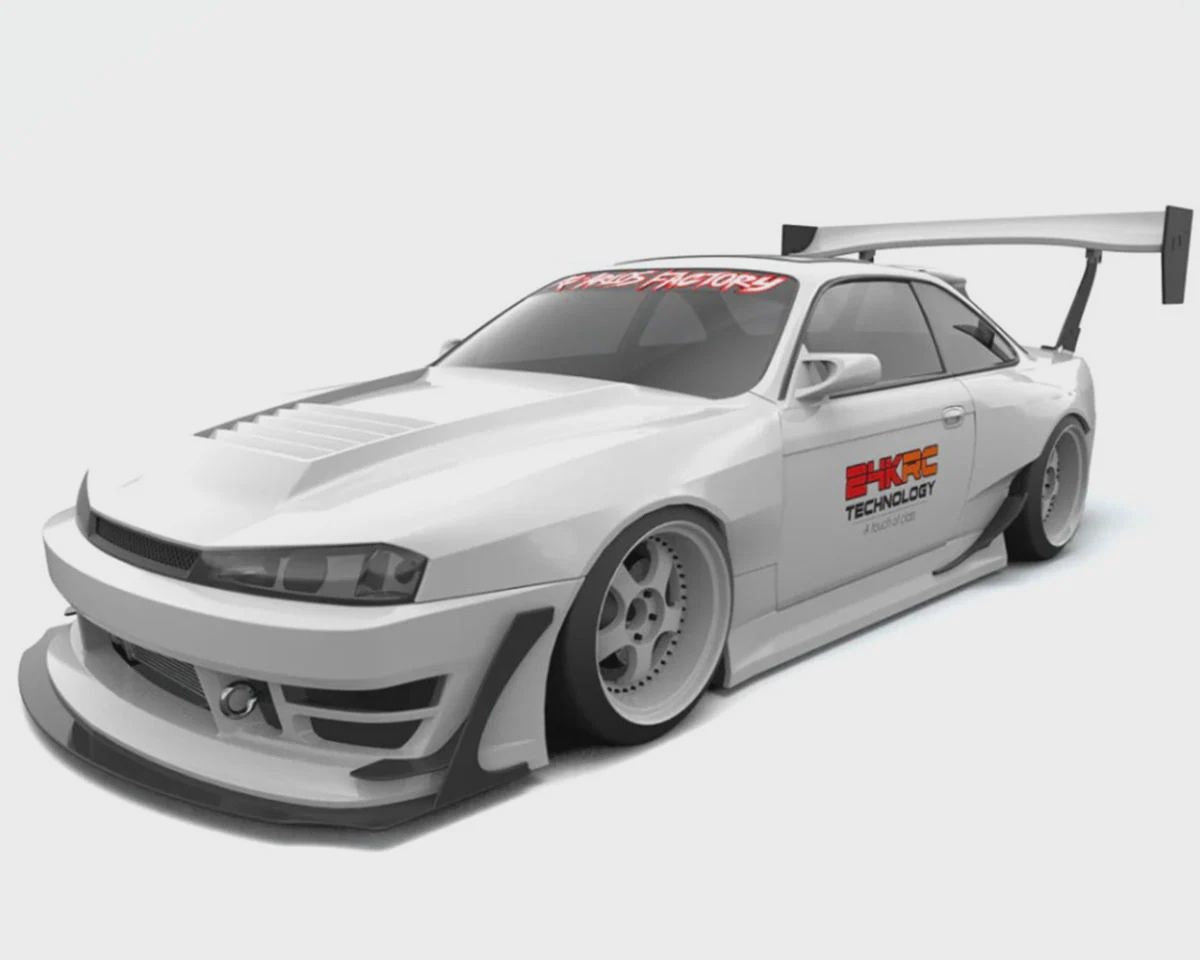 24K RC Technology 1/10 Nissan Seiji S14 Kouki Drift Body (Clear) (257mm Wheelbase)
