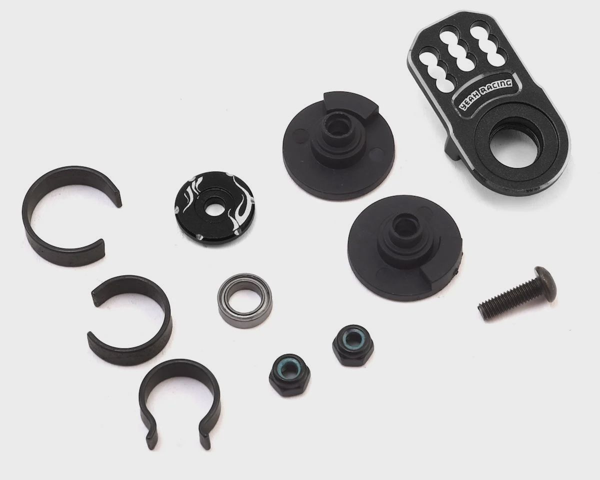 Yeah Racing Aluminum Servo Saver (Black)