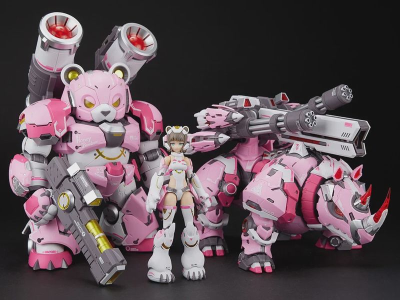 Seven Deadly Sins SIN-03 Sloth with Honey the Bear and Coconut the Rhino Crash 1/10 Scale Model Kit