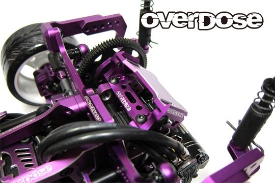 Overdose JT aluminum rear ESC mount Type-2 (For Galm)