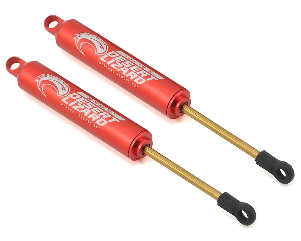 Yeah Racing Aluminum Desert Lizard Two Stage Internal Spring Shocks (Red) (2) (120mm)