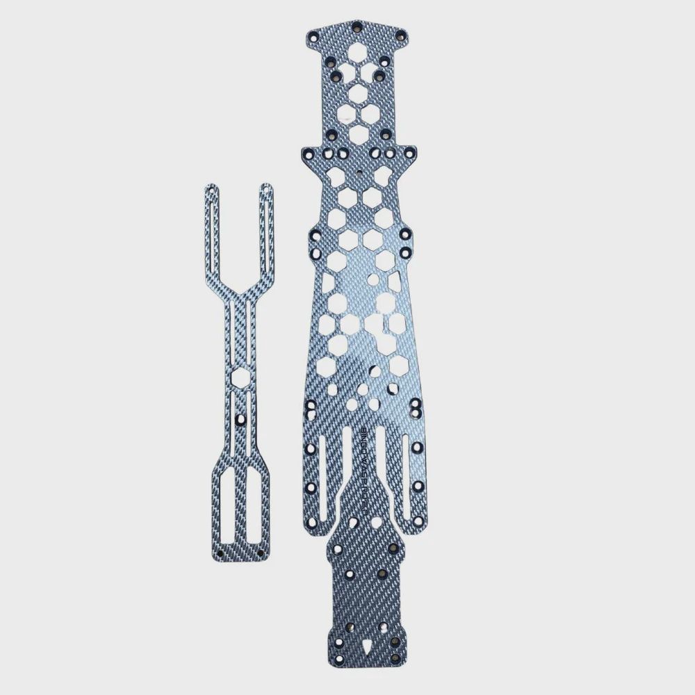 Bingo RC Designs WASP RD 2.0 Chassis - Silver Carbon