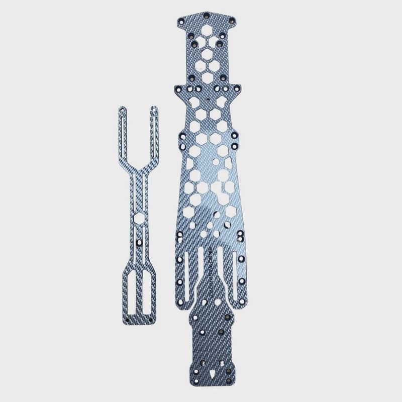 Bingo RC Designs WASP RD 2.0 Chassis - Silver Carbon