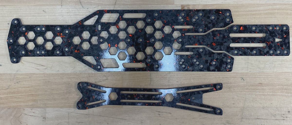 Bingo Rc Designs Wasp Galm Chassis - Forged Red