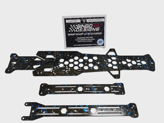 Bingo RC Designs WASP DC10 (Associated) Chassis - Matte Forged