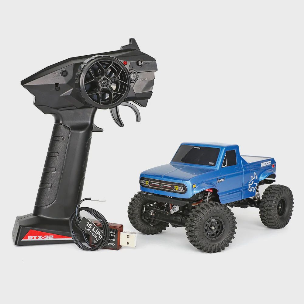 Redcat Ascent-32 - 1/32 Scale Brushed Electric Rock Crawler - Blue