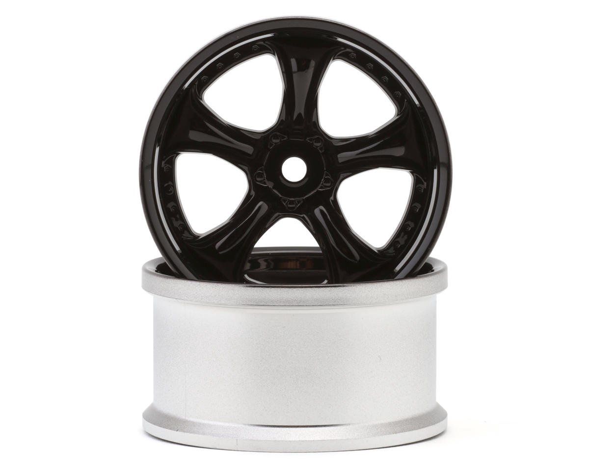 LAB Work Vs KF 1/10 Drift Wheels (High Gloss Black) (2) (6mm Offset) w/12mm Hex
