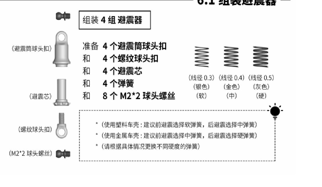 Ark Edge  Shock Absorber Assembly Kit