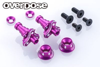 Overdose - Aluminum One Piece Axle Shaft Type-2 (For OD/RWD Front/7mm/Purple) [OD3986]
