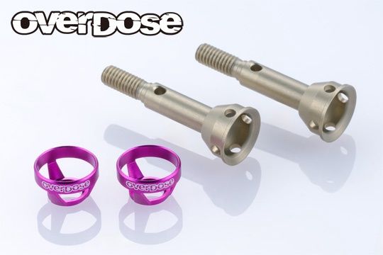 Overdose  - Light Weight Aluminum Rear Axle Shaft (For GALM ver.2/Purple)[OD3980]