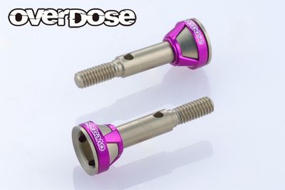 Overdose  - Light Weight Aluminum Rear Axle Shaft (For GALM ver.2/Purple)[OD3980]