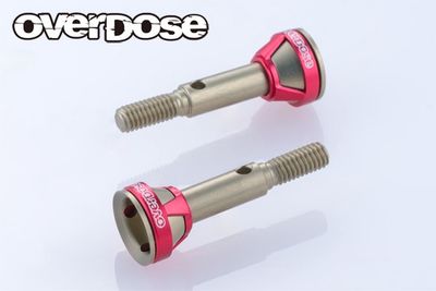 Overdose - Light Weight Aluminum Rear Axle Shaft (For GALM ver.2/Red) [OD3981]